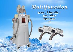 4 Cryolipolysis handles cavitation rf lipolaser Slimming Machine For Body and Face