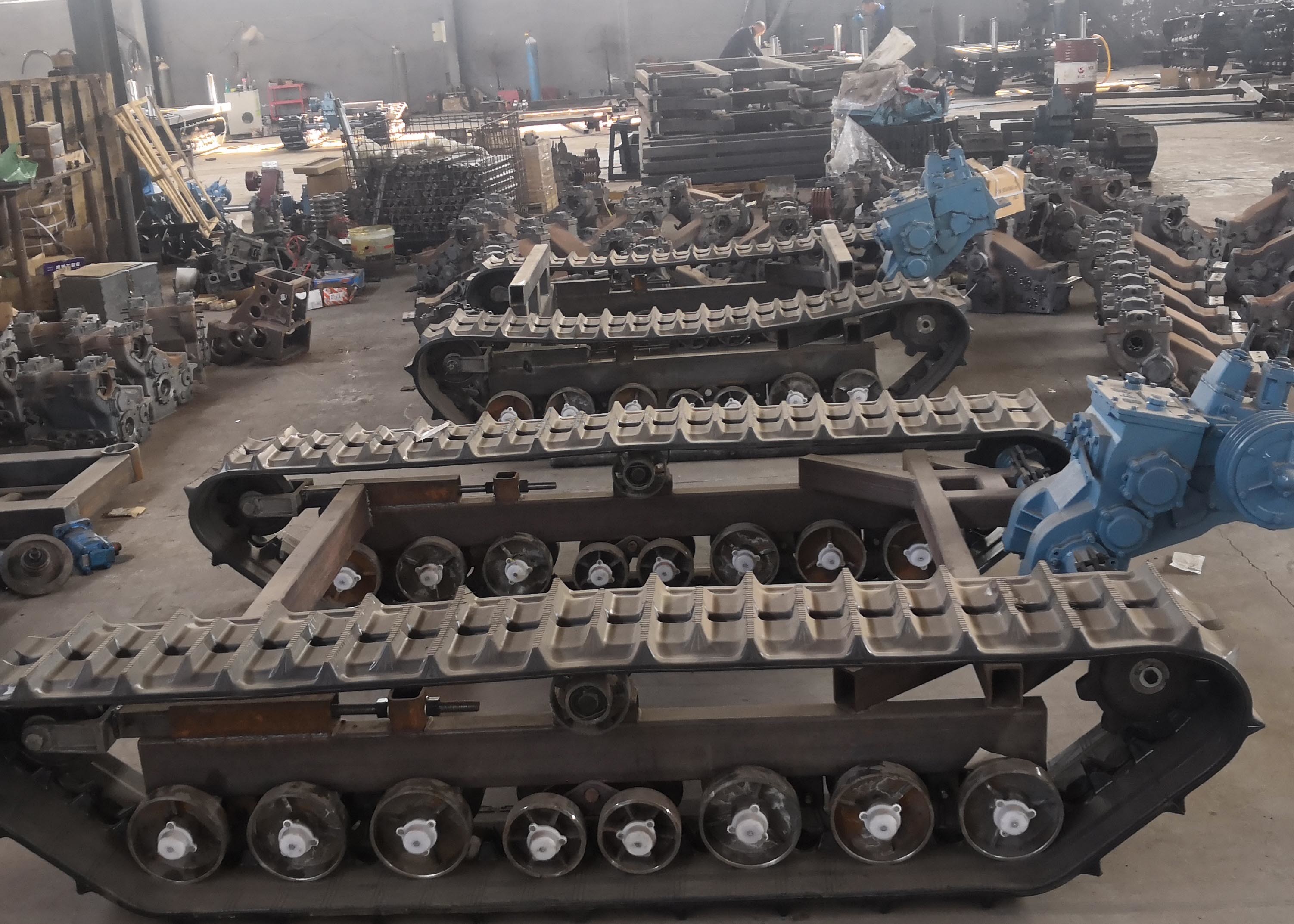 1.5MT Loading Capacity Rubber Crawler Track Undercarriage Multi Application