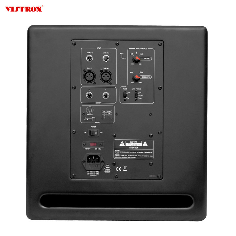 20 - 250K Hz 10 Inch Low Frequency Subwoofer For Home Theater High Power Active Sub Speaker