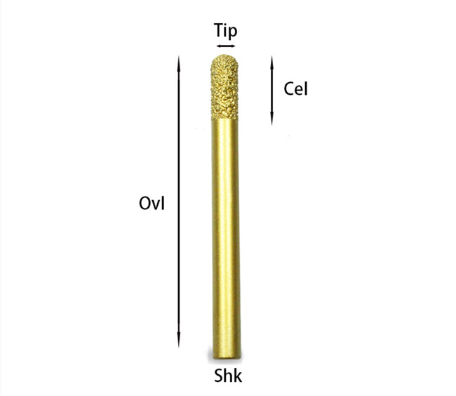 Ball Nose CNC Carving Diamond Engraving Bits Shk 8mm 10mm 12mm