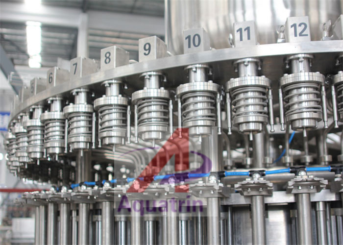 18000Bph Juice Bottle Filling Machine PLC 7.5kw Triple Screw Cap