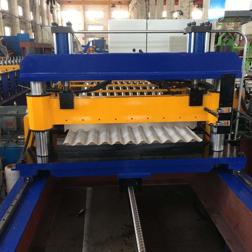 Corrugated Galvanized Sheet Panel Roll Forming Machine PLC Control