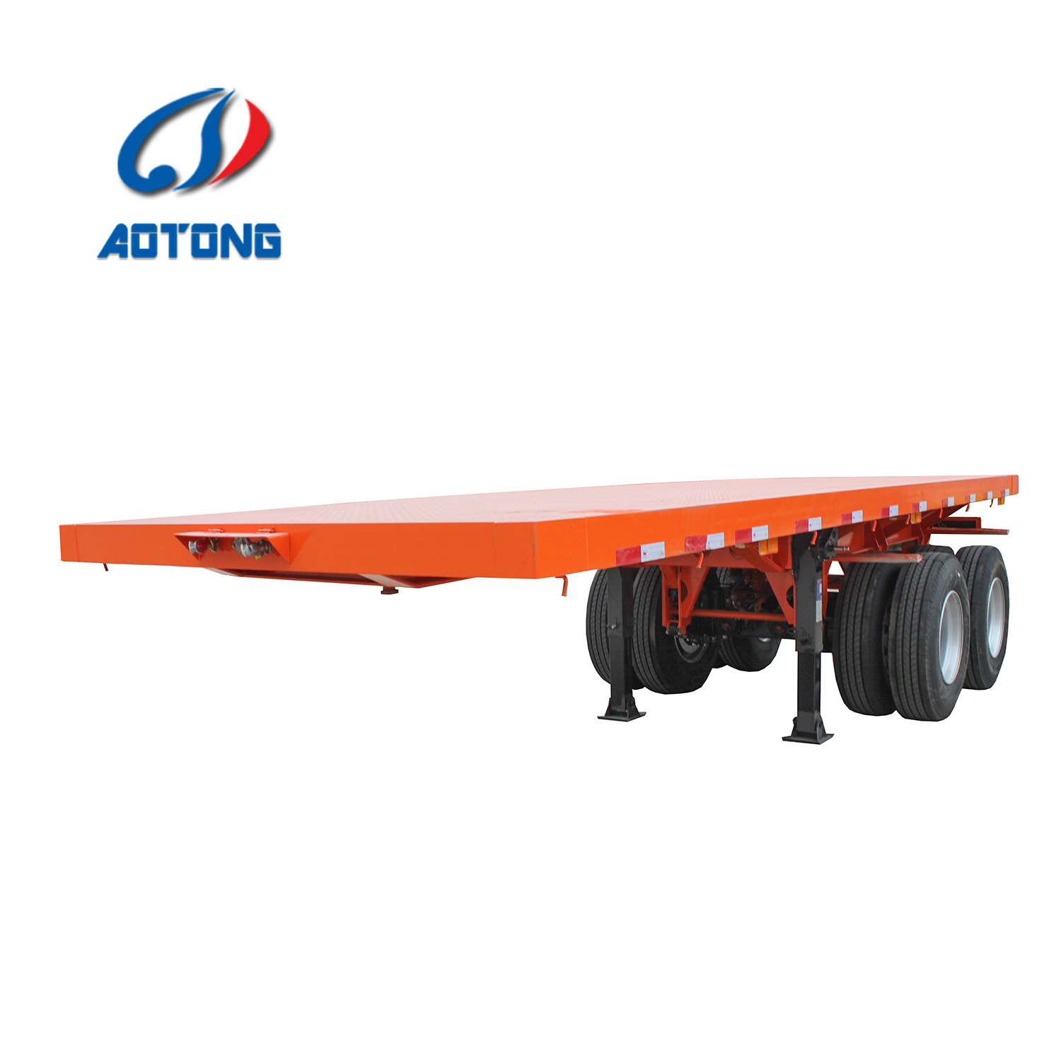 20ft Container Skeleton Dumping Semi Trailer 7700*2500*3070 mm Mechanical Suspension