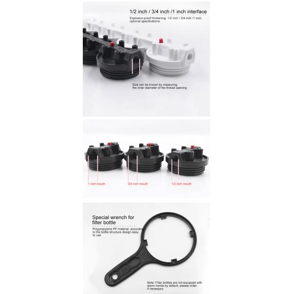 Polypropylene PP 20 Inch Front Water Filter Housing 4 Minutes 3013 Ro Membrane Housing