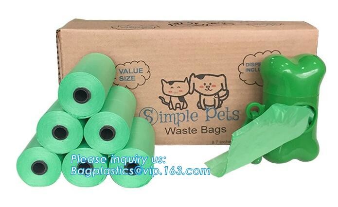 High Quality Eco-friendly Degradable Fashion With Printing Doggy Pet Dog Waste Poop Bags, Eco friendly pet dog waste poo