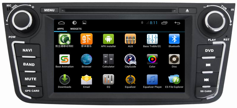 Ouchuangbo car raadio dvd for Geely EX7 with 1080P HD video decode playing android 6.0