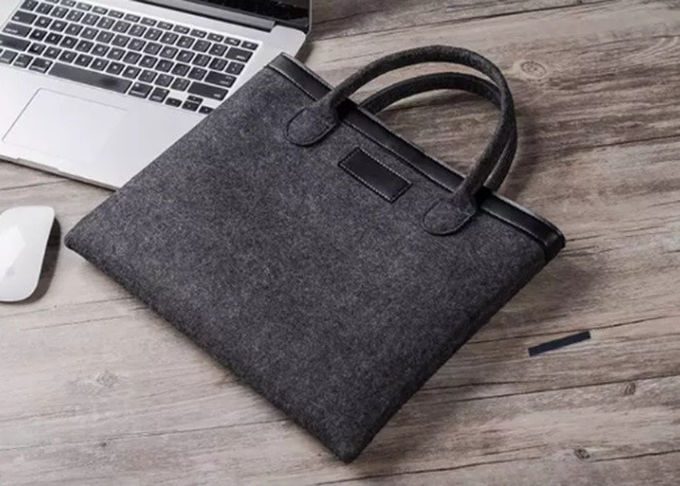 Durable Business Laptop Briefcase Washable Conference Felt For Men Women