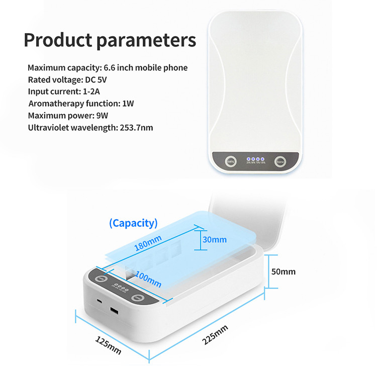 OEM 5W QI Wireless Phone Multifunction Sterilization Box