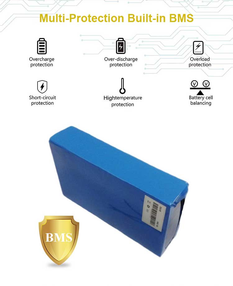 36V Customized Lifepo4 Energy Storage Battery Pack Lithium Iron Phosphate Battery