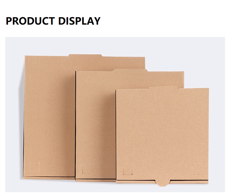 Full Color Baking Kraft Corrugated Paper Pizza Cardboard Pizza Slice Boxes Bulk