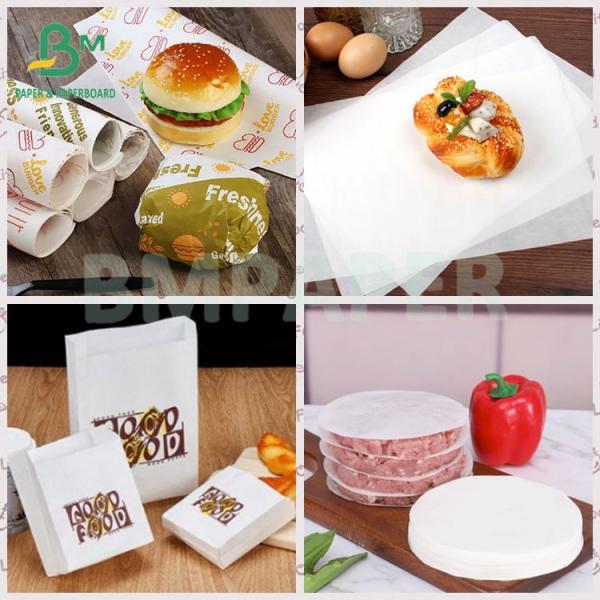 40gsm recyclable Food Grade kit 3 kit 5 oilproof sandwich paper