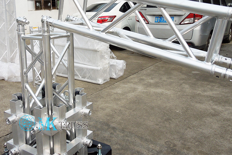 Truss Connection Stage Truss Corner Base Plate 290mm Aluminum for Triangle Truss