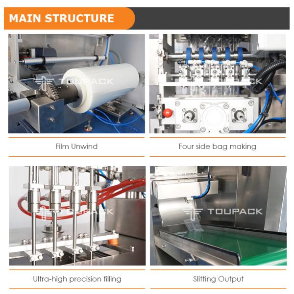 High Speed Multi Lane Ice Pop Candy Packaging Filling Sealing Automatic Popsicle Juice Multilane Liquid Paste Sauce Honey Stick Pouch Packing Machine