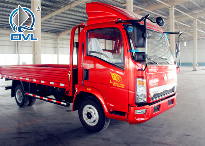 HOWO 4T Light Duty Commercial Trucks Commercial Box Truck ISO