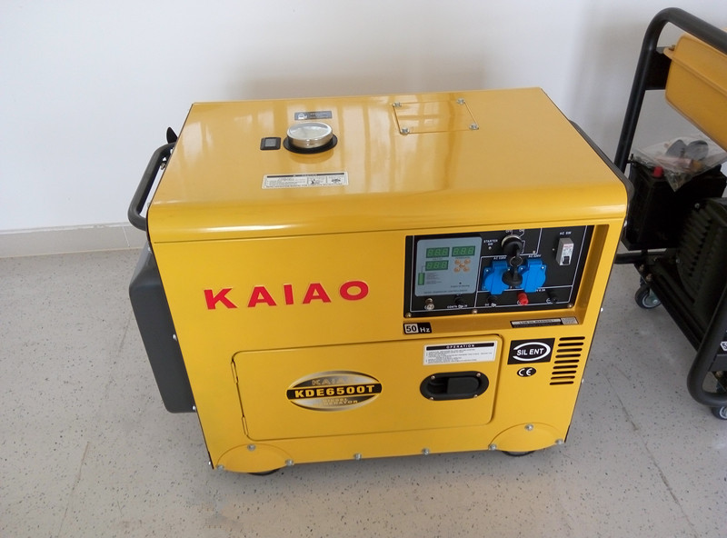 5KW Soundproof Small Diesel Generators For Home Backup , Portable Diesel Power Generator