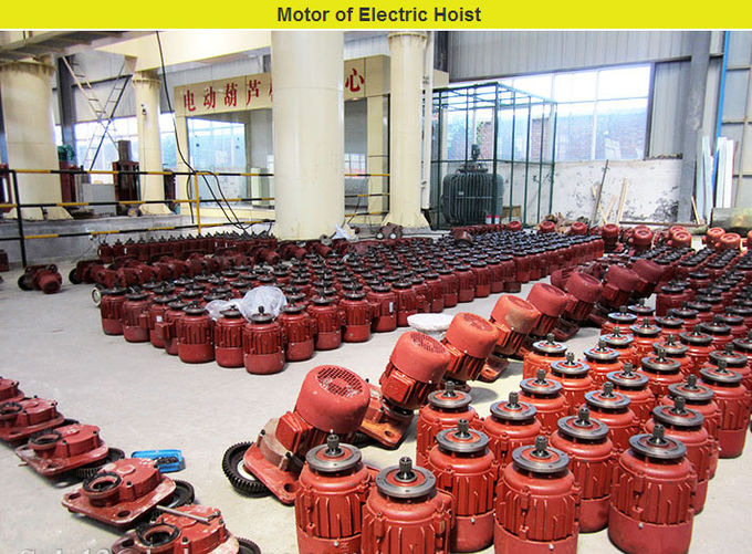 Industrial Electric Wire Rope Hoist Trolley 5 10 Ton With Remote Control 7 M/Min