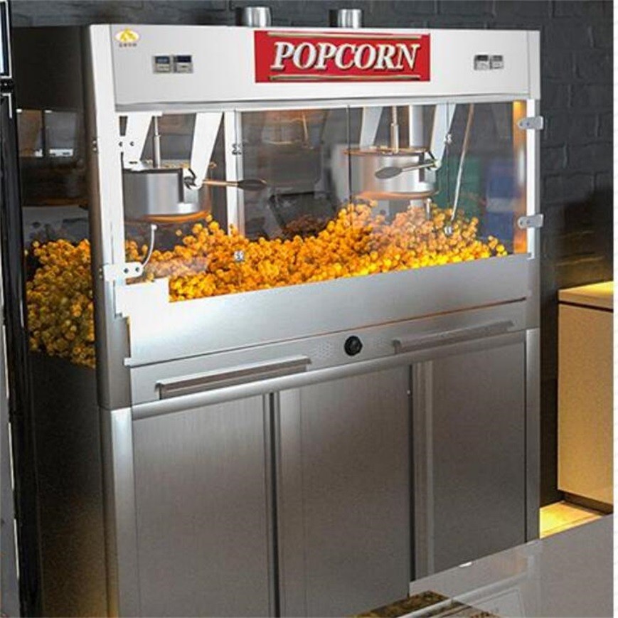 Snack Food Quick Heating Stainless Steel Popcorn Maker Machine For Business