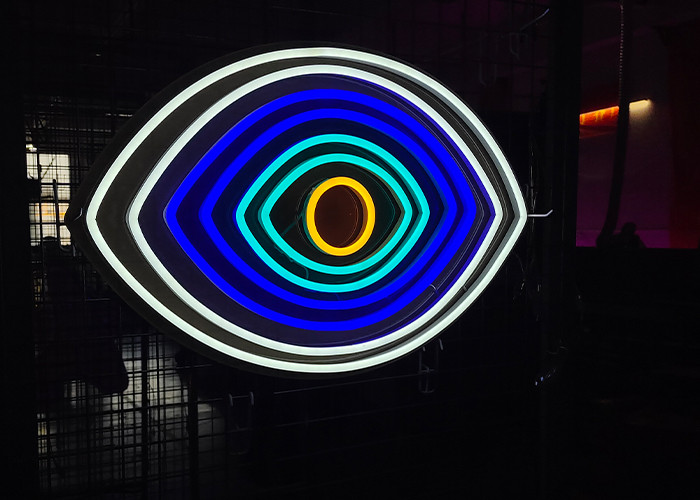 Eye of god Excellent Custom Neon Signs High Visibility Easy Install