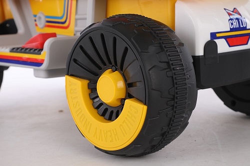 Unisex Children's Electric Toys Excavator Engineering Ride On for Kids 6V4.5AH Battery