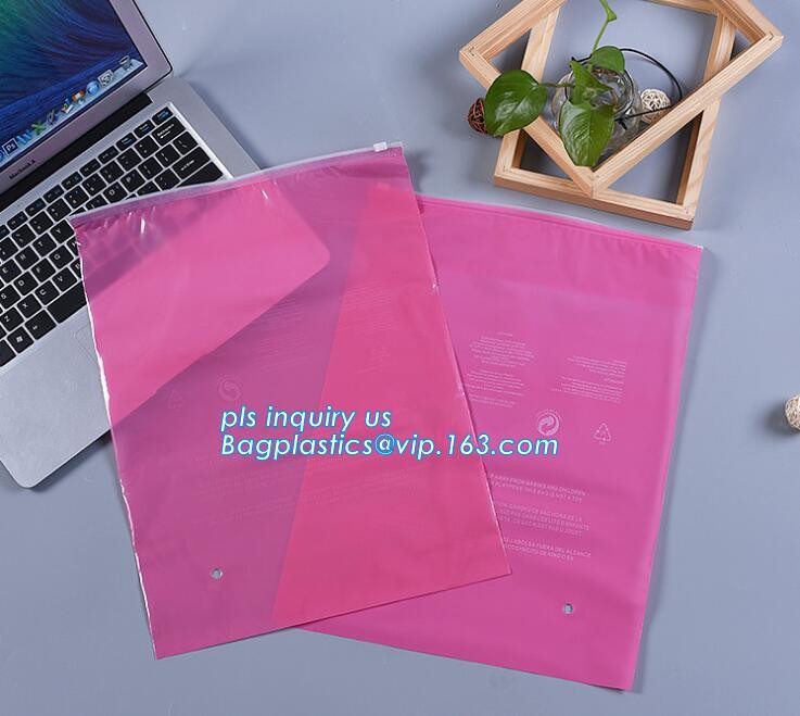 zipper top clothes packaging PP LDPE plastic slider bag with custom logo, Summer Kit Frosted Zip lockk Bag/ Slider Zipper