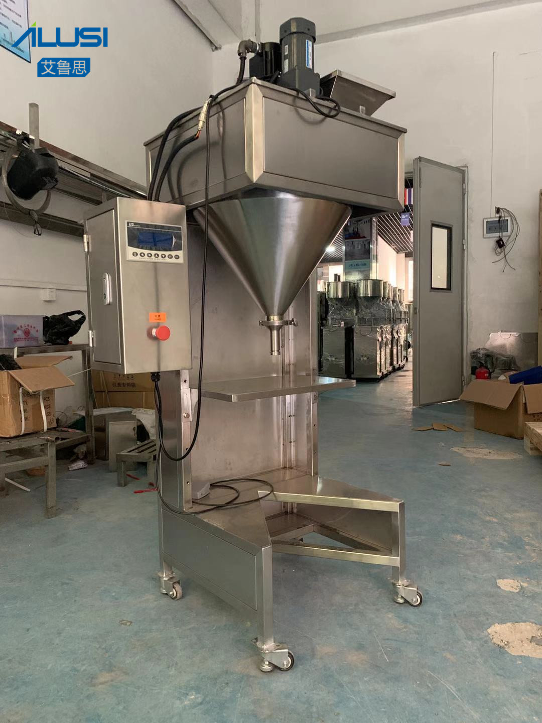 Washing Liquid Filling Auger Dosing Dust Free Auger Filler Paint Filling Machine