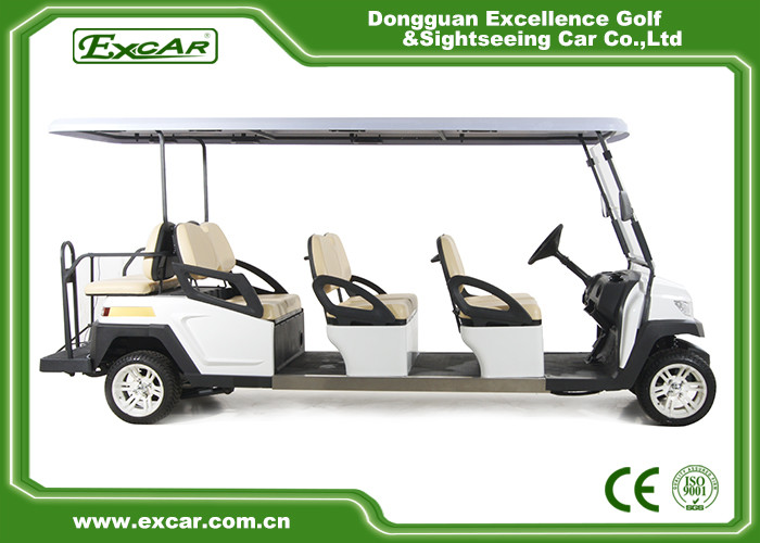 Comfortable Electric 8 Seater Golf Cart For Sightseeing 114MM Grounding Clearance