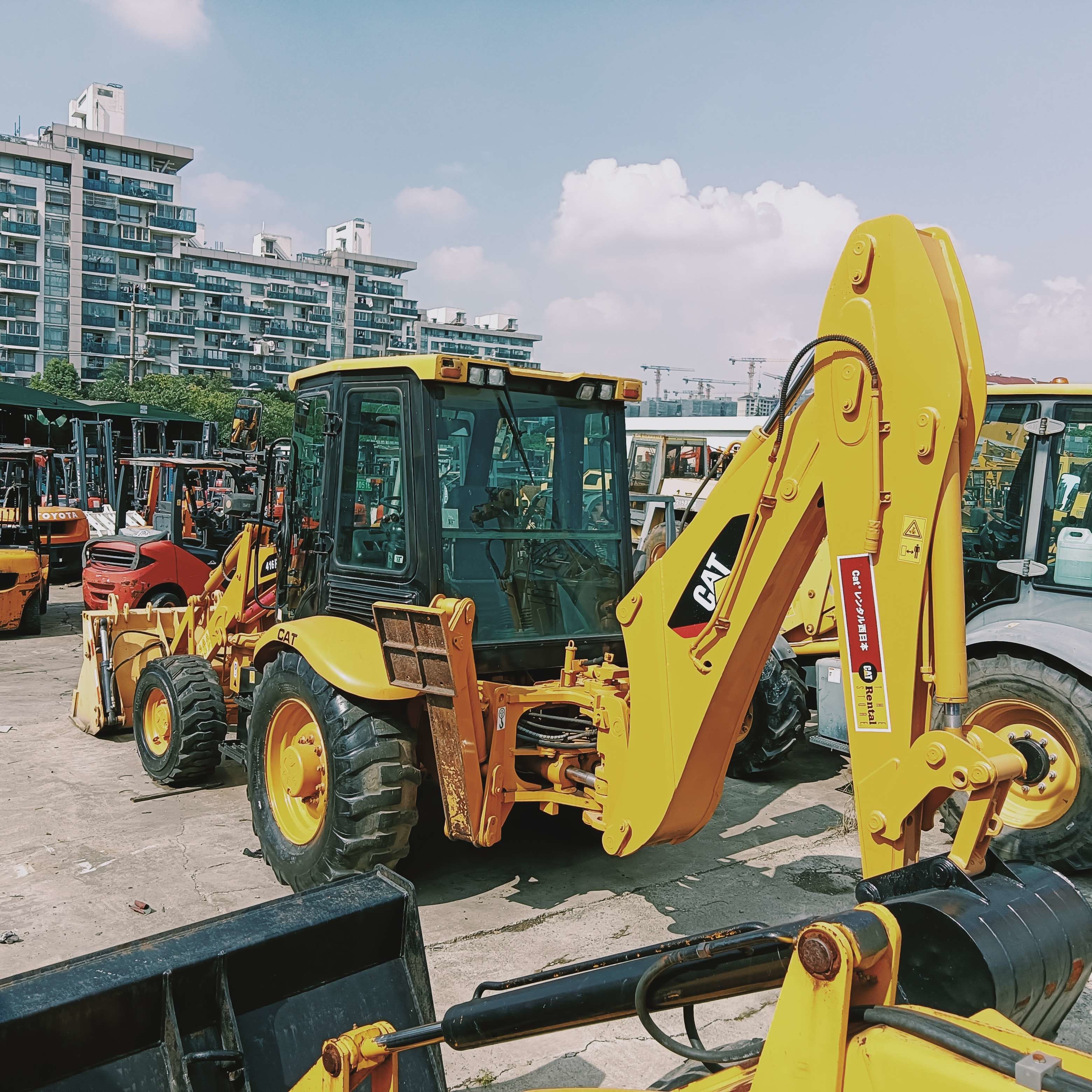 Robust Used Backhoe Loader Caterpillar 416F Machinery