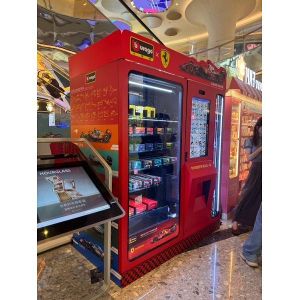 Model Cars Vending Machine with 32-Inch HD Touchscreen Extra Display Cabinet and 24/7 Unmanned Retail Solution