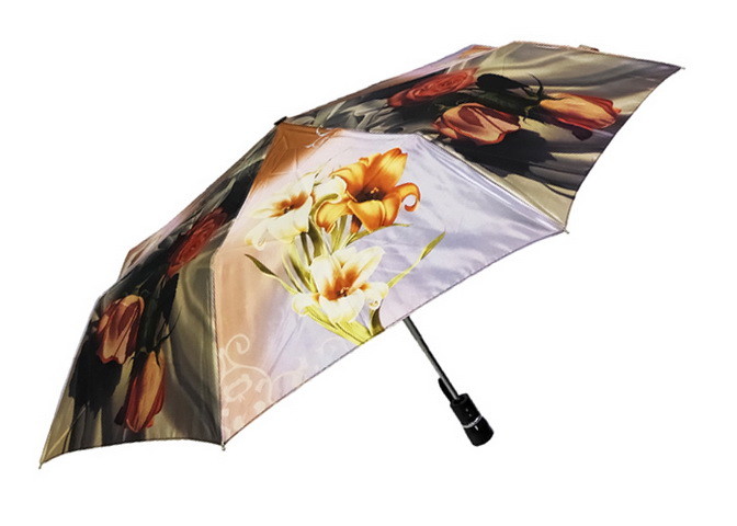 Compact Rainmate Umbrella , Travel Sun Umbrella Custom Prints Satin Fabric