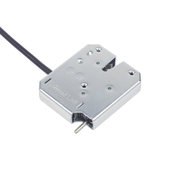 12V / 24V Electromagnetic Lock Carbon Steel Plated With Blue Zinc