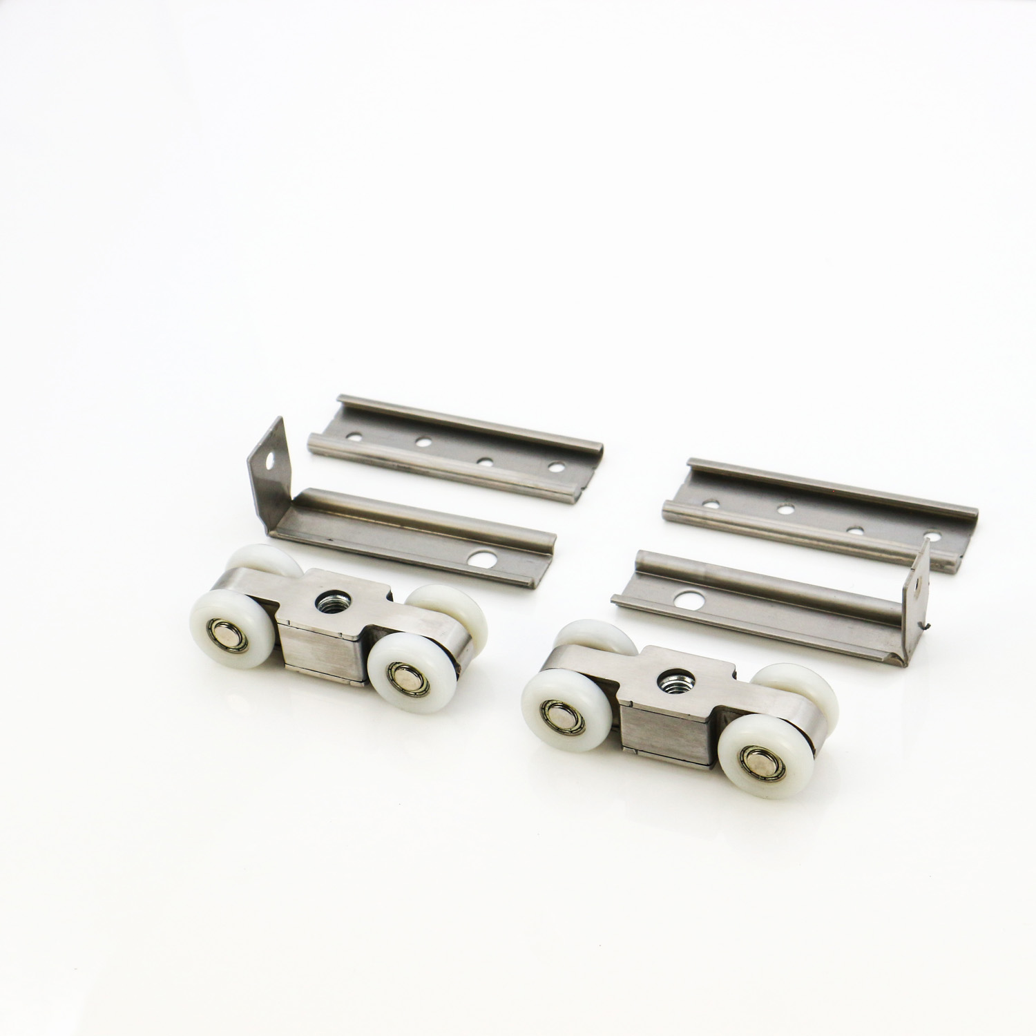 Double Soft Closing 8 Wheel Sliding Door Pulley for Silent and Smooth Wardrobe Sliding