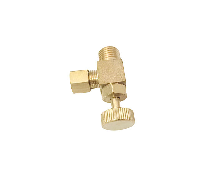 1/4NPT Lead Free Brass Needle Valve With Brass Handwheel