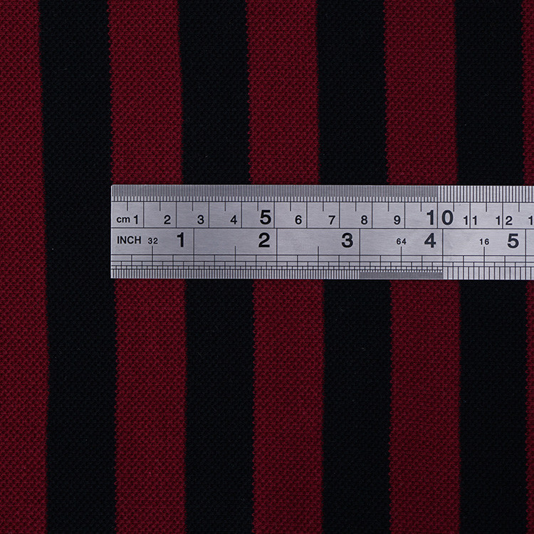 230cm Striped Knit Fabric French Terry 100% Cotton Autumn Winter Soft Wear