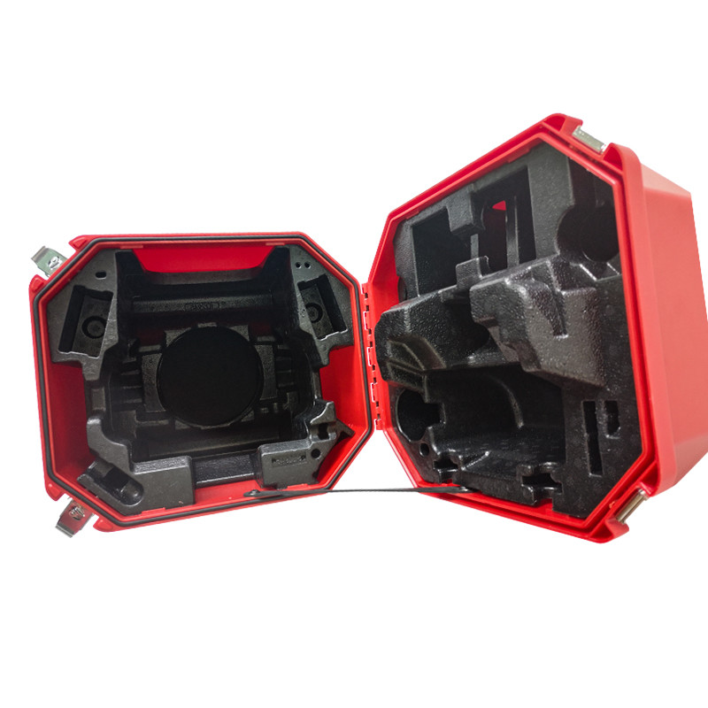 RED Plastic Cayyring Case Hard for Lei Co Carrying BOX for Lei Ca Total Station TM30 TM50 TM60 TS60