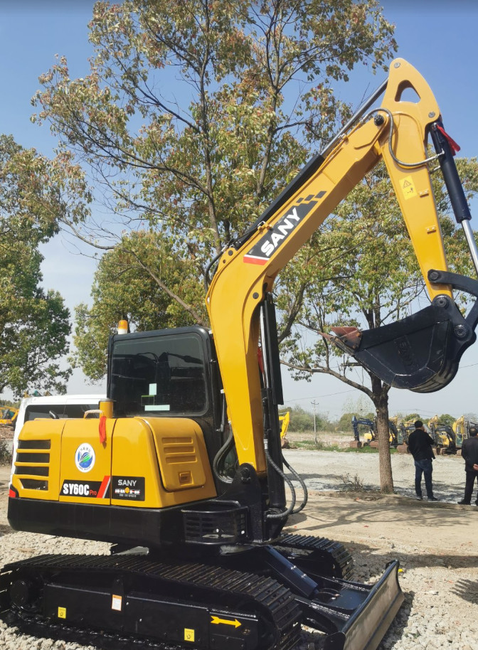 original Brand 6 Ton Mini Excavator Used SANY60 Crawler Backhoe Digger for Sale