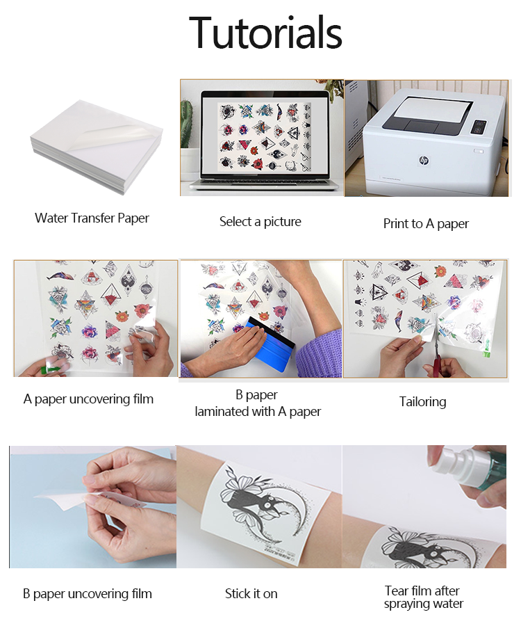 Dtf Water Transfer Paper Film For Transfer Printing Roll 175/185gsm Durable PVA FILMS