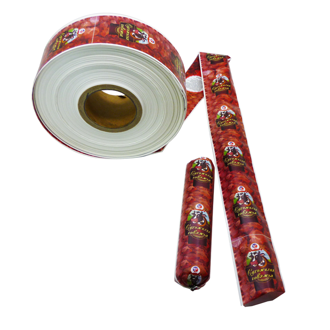 Custom easy-peel sausage casing Thermoforming film flexography printing Ham casing