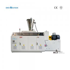 China 22 1 Screw L/D Ratio PVC Wood Composite Hollow Grille Bamboo Wall Panel Extrusion Line Making Machine on sale