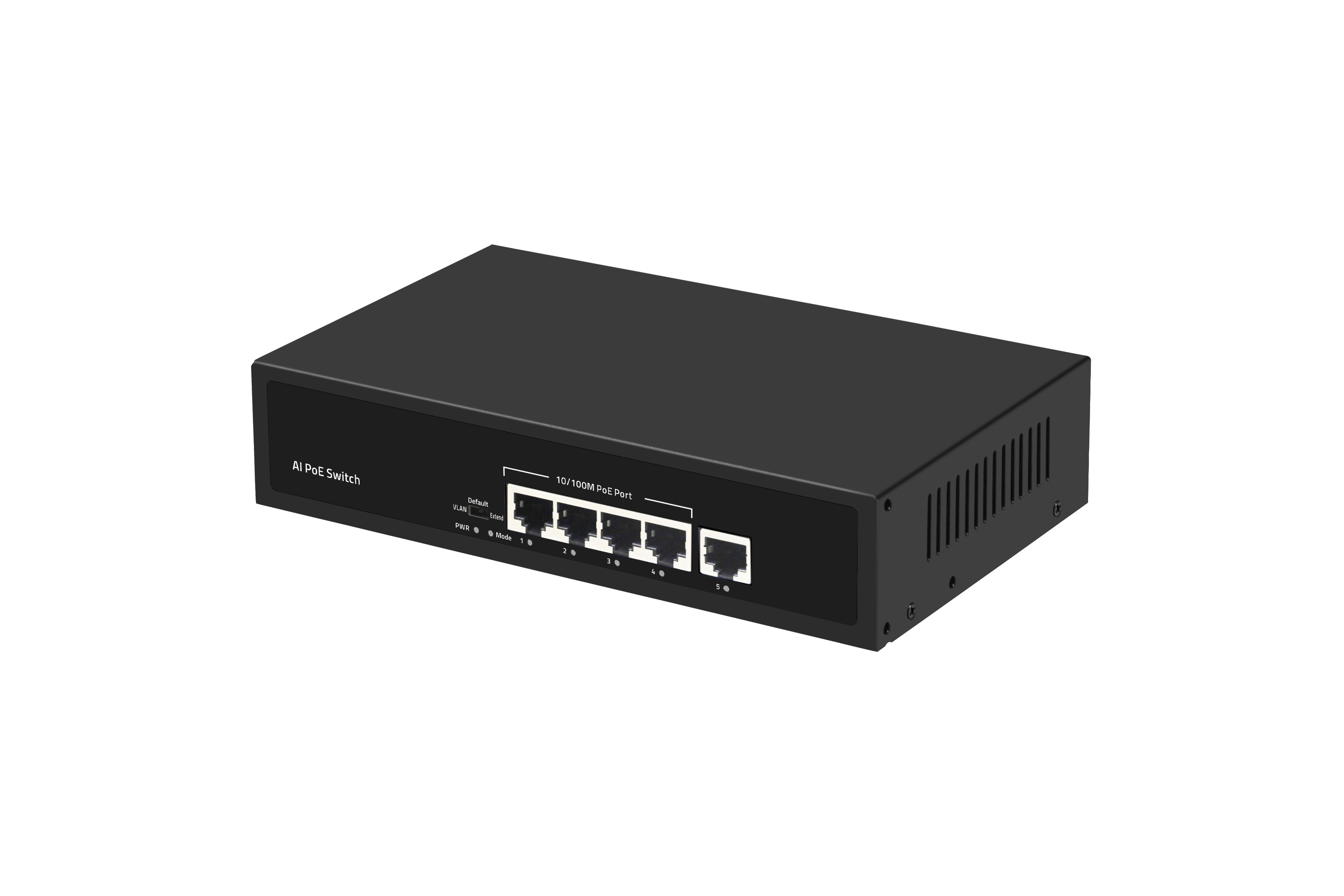 5 Port 100M AI Industrial Gigabit PoE Switch Portable RTL8309N