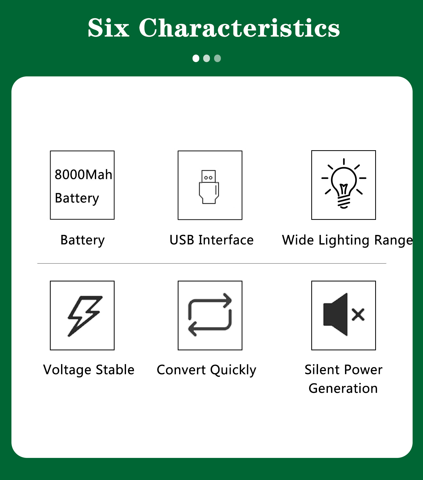 LED 9W Portable Solar Energy System With Mobile Phone Charging
