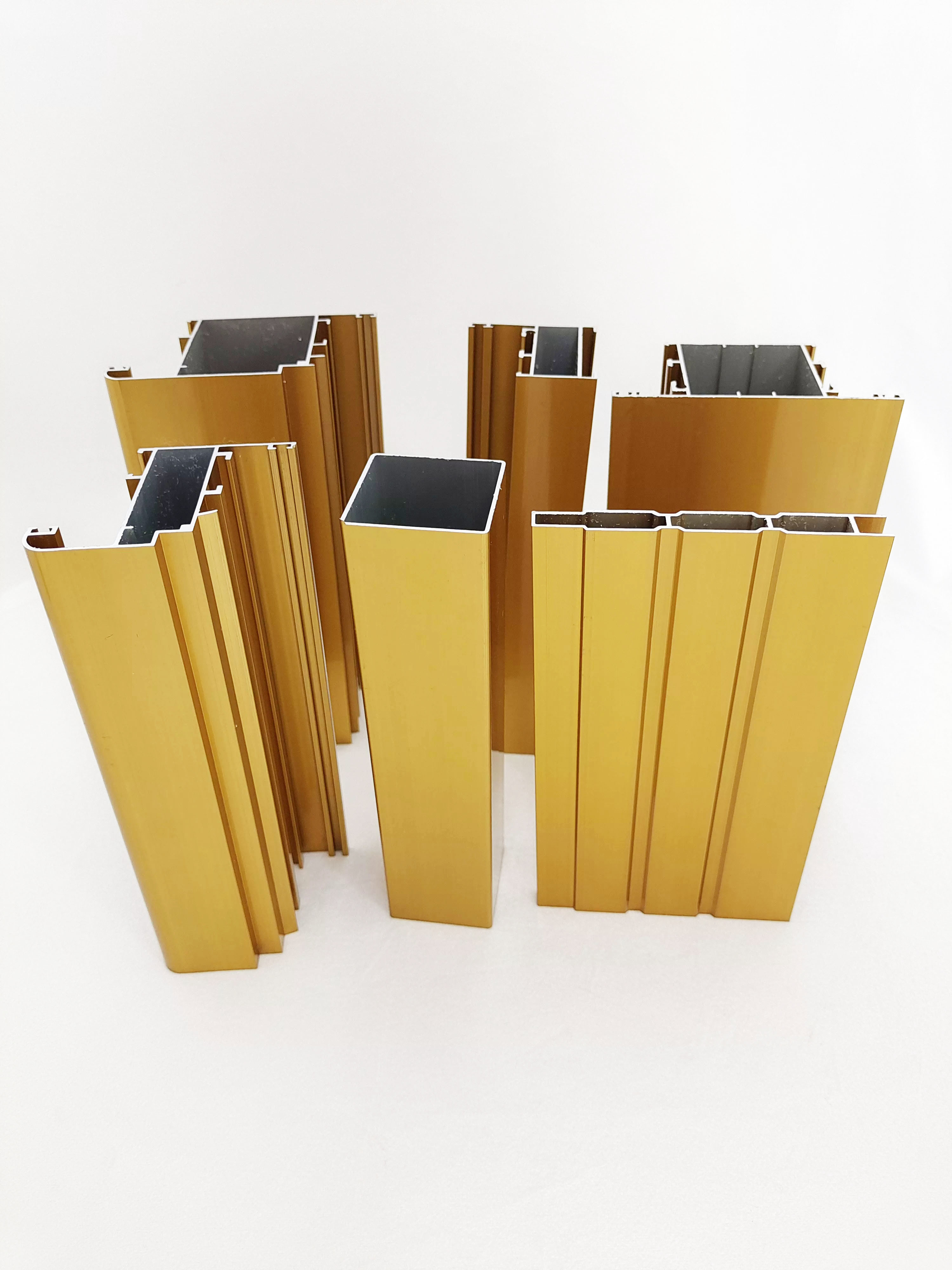T3 Modern Extruded Aluminum Door Profile Anodizing Sectional