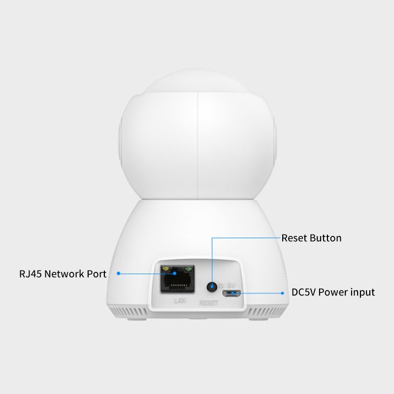 Mini indoor H.265 WIFI PT 1080P 2MP wireless onvif 128G TF card slot cloud storage home security network AP wifi camera