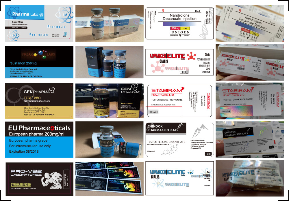 Pharma vial labels pill bottles and labels steroids 20 ml vial labels