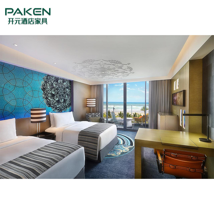Solid Wood Natural Veneer Custom Hotel Furniture