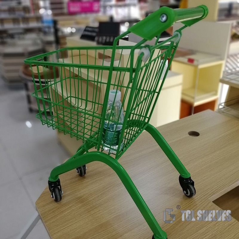 30L Mini Shopping Cart Trolley For Children Steel wire material OEM