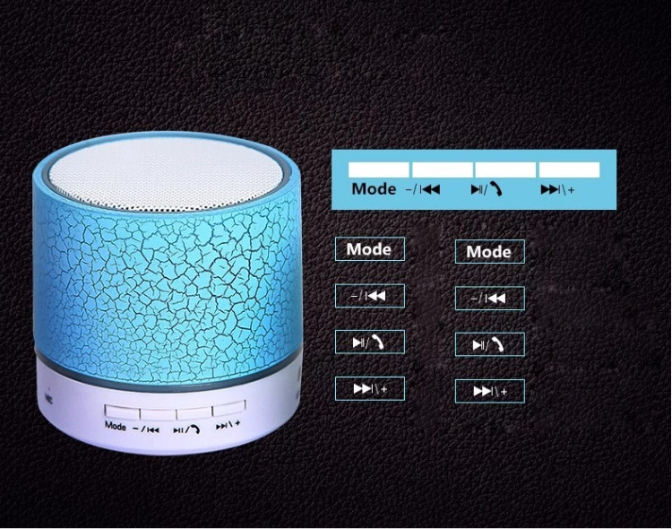 2018 trending products Mini Bluetooth portable gadgets ibastek Speaker with LED Light