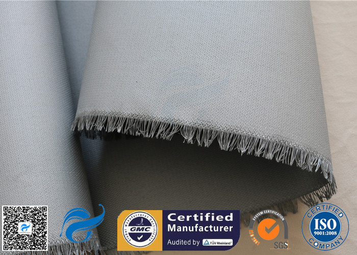 3732 0.45mm Grey PU Coated Fiberglass Fabric Cloth For Welding Blanket