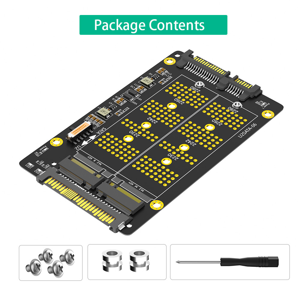 New Version 2 in 1 Combo M.2(NGFF) NVME PCI-E SSD to U.2 SFF-8639 ＆M.2( NGFF)