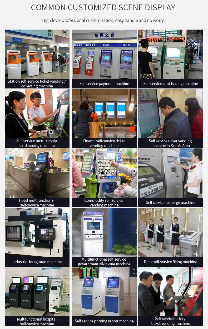 Popular OEM Customized Sale Nfc Reader Self Service Print Terminal Kiosk
