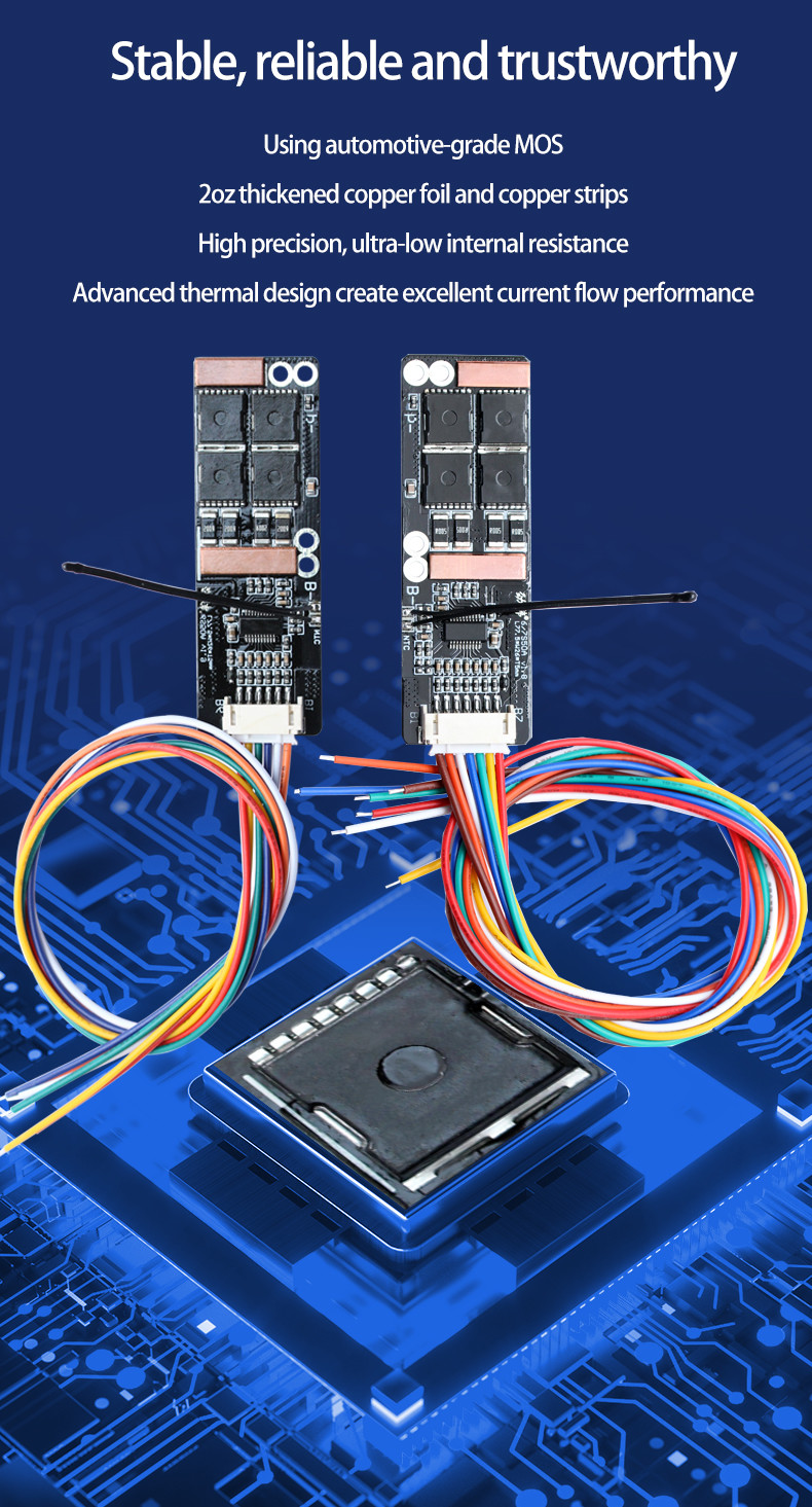 BMS 7S 50A 29.4V Lithium Battery BMS For Ebike Battery Lifepo4 Lithium Ion Battery